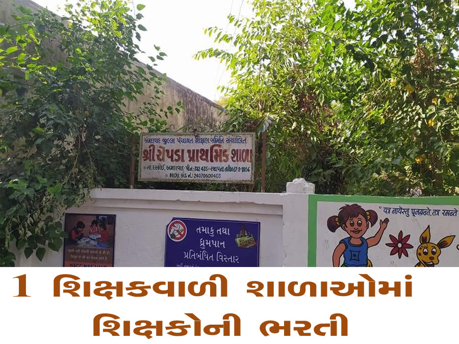 ગુજરાતમાં જ્યાં માત્ર એક શિક્ષક ભણાવે છે તેવી 1606 શાળાઓમાં શિક્ષકોની ભરતી કરાશે 